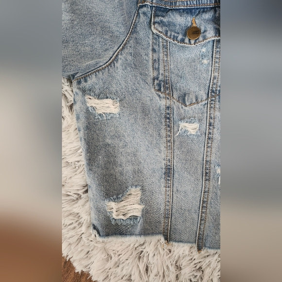 Mono B Puffed Cropped Denim Jacket - Picture 10 of 12